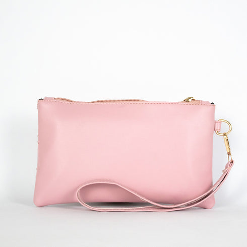 Rhombus Embroidery Accessories Pouch